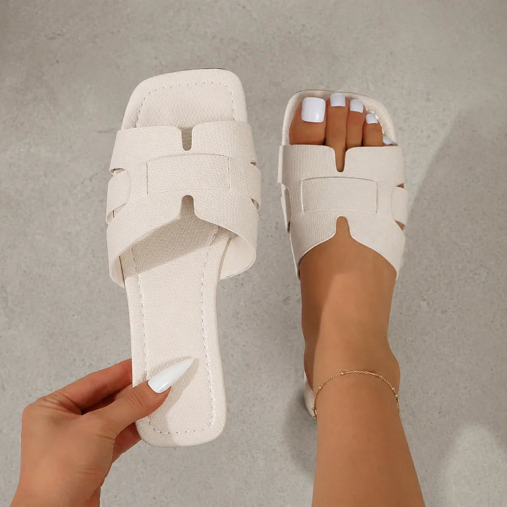 Mule effet reptile femme Celestina | Découpe en H