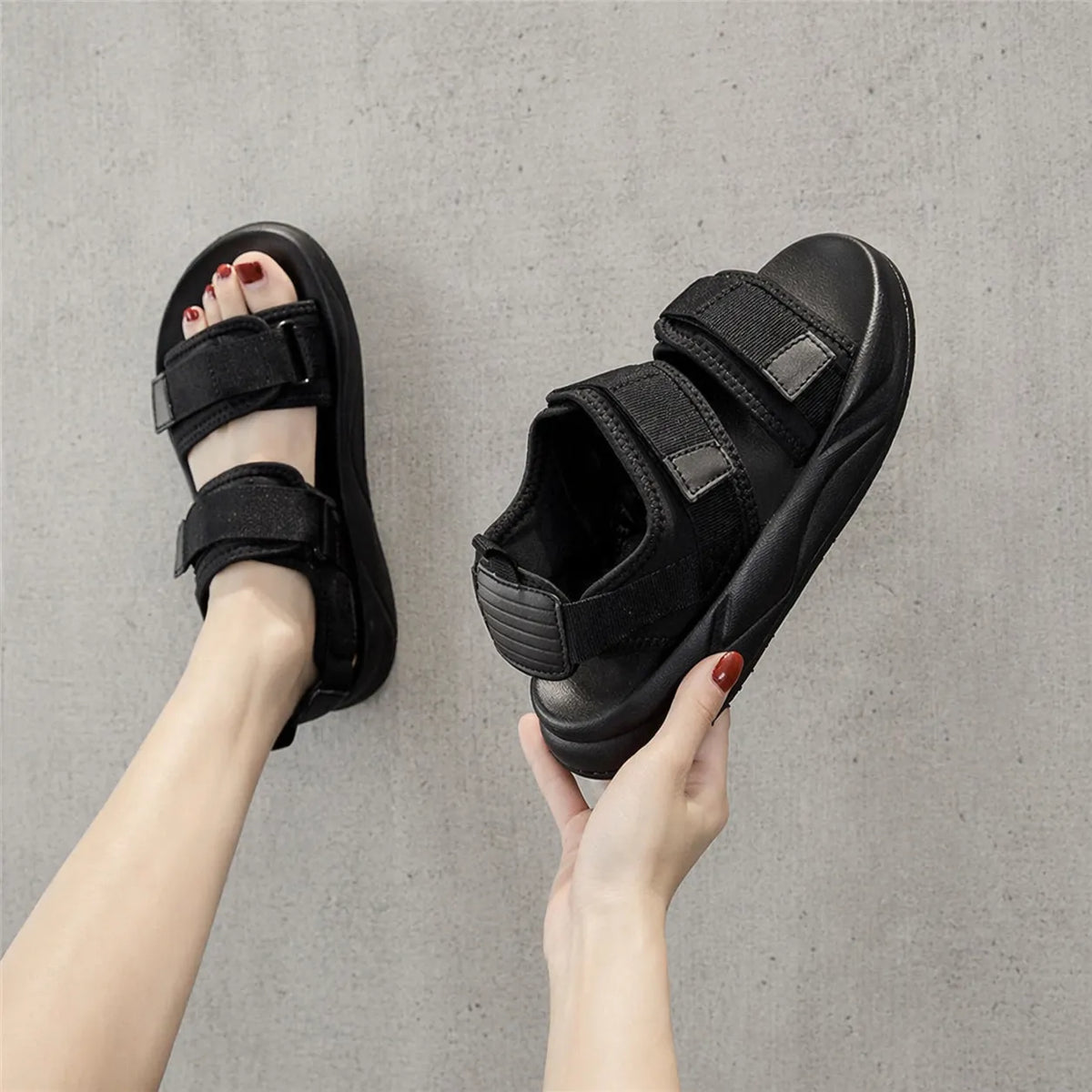 Sandale de randonnée femme Outdoor | Triple velcro