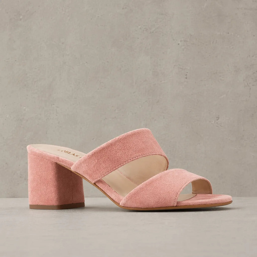 Mule suède talon femme Sultania | Double bande