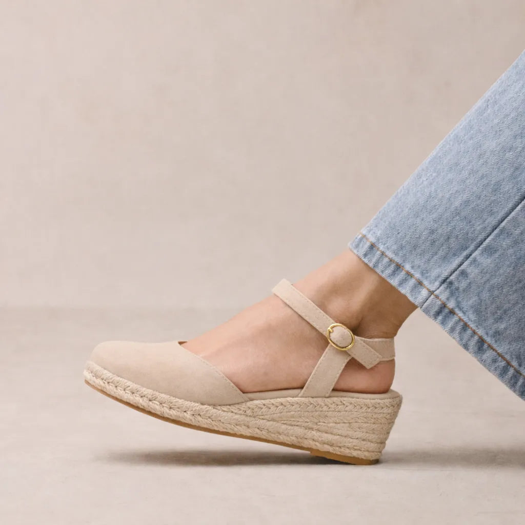 Espadrille fermée femme Caprera | Suède slingback