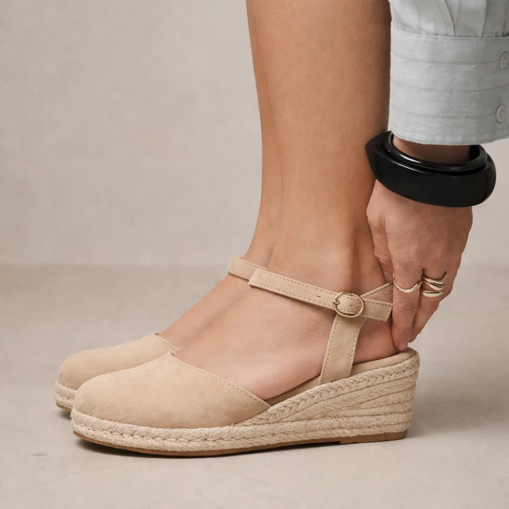 Espadrille fermée femme Caprera | Suède slingback