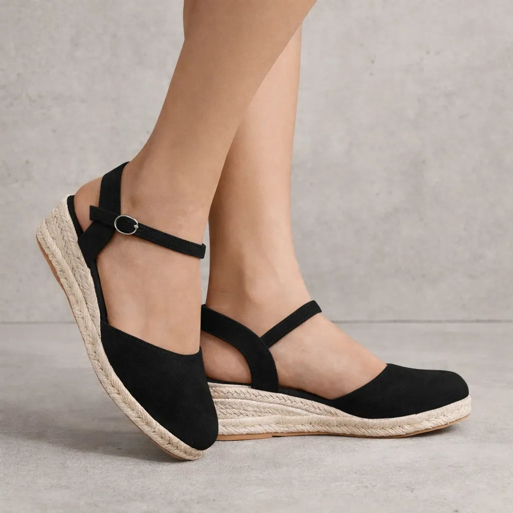 Espadrille fermée femme Caprera | Suède slingback