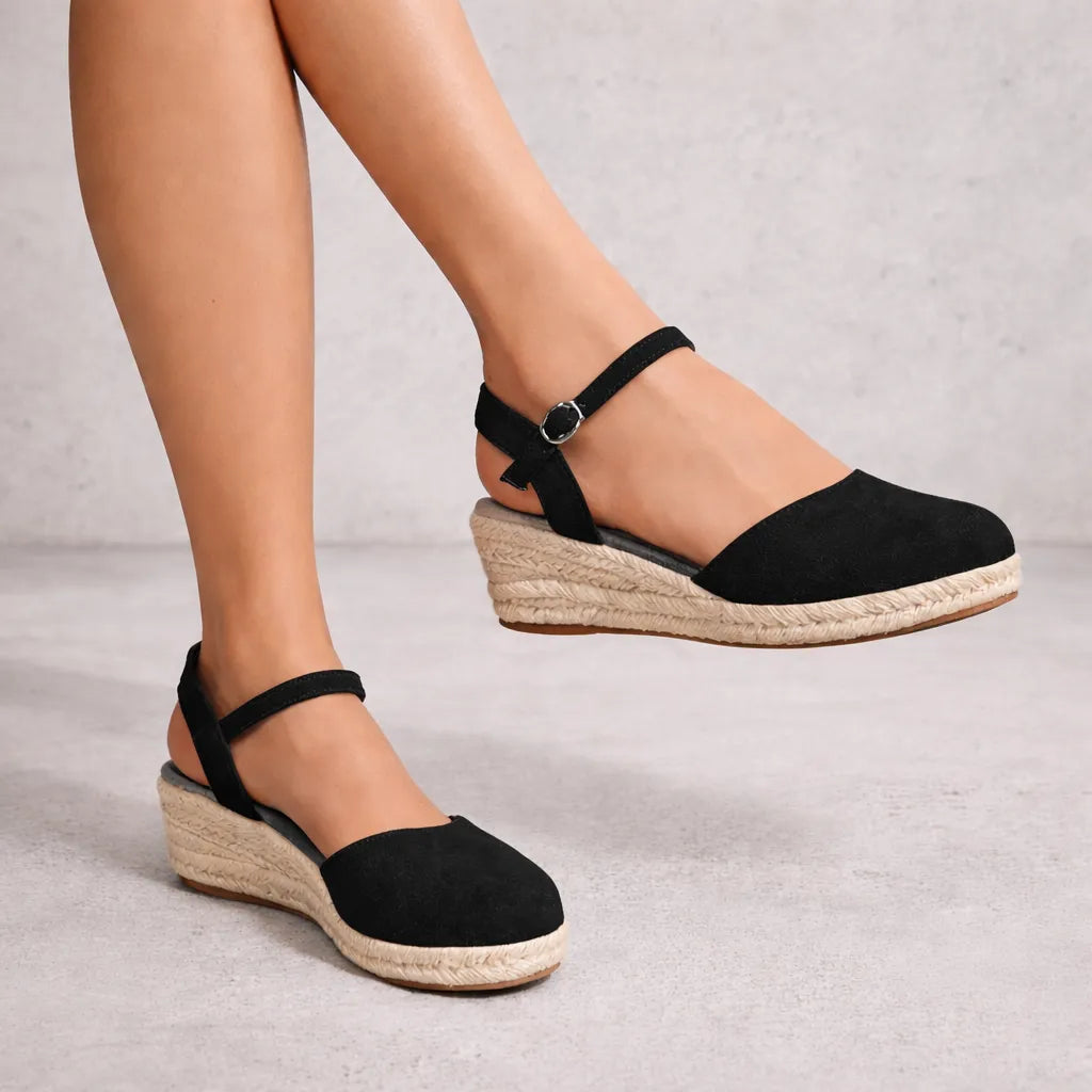 Espadrille fermée femme Caprera | Suède slingback
