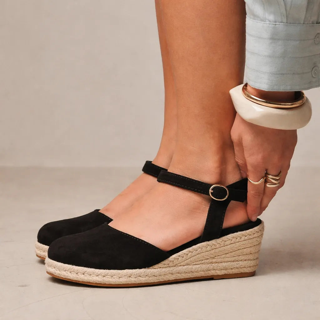 Espadrille fermée femme Caprera | Suède slingback