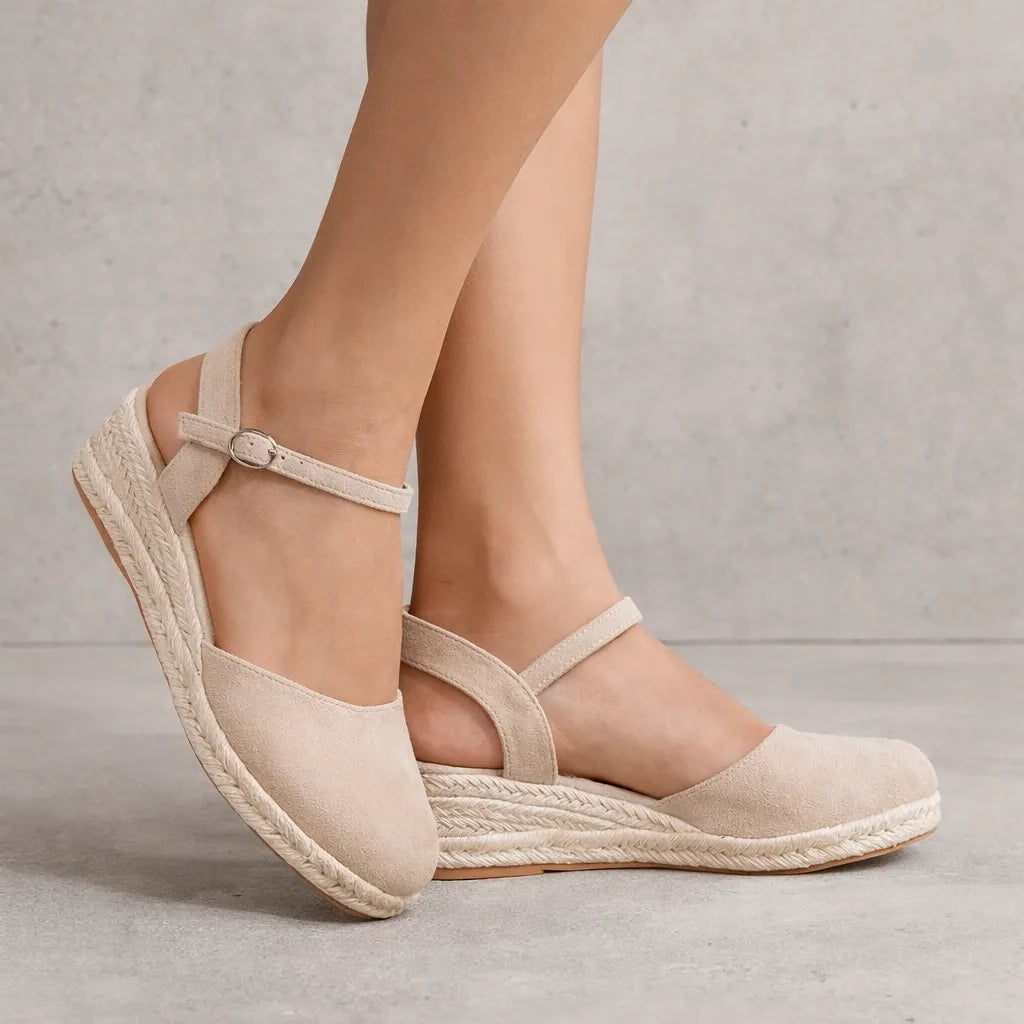 Espadrille fermée femme Caprera | Suède slingback