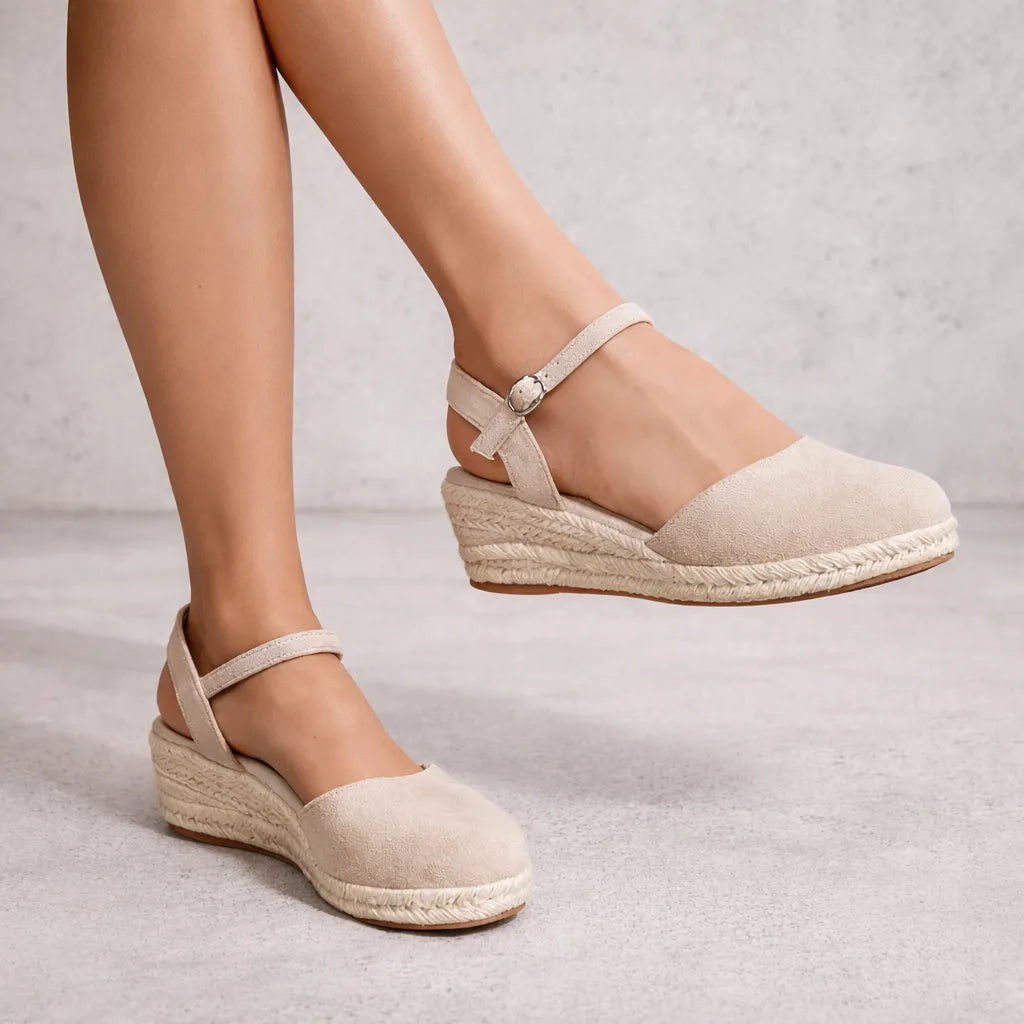 Espadrille fermée femme Caprera | Suède slingback