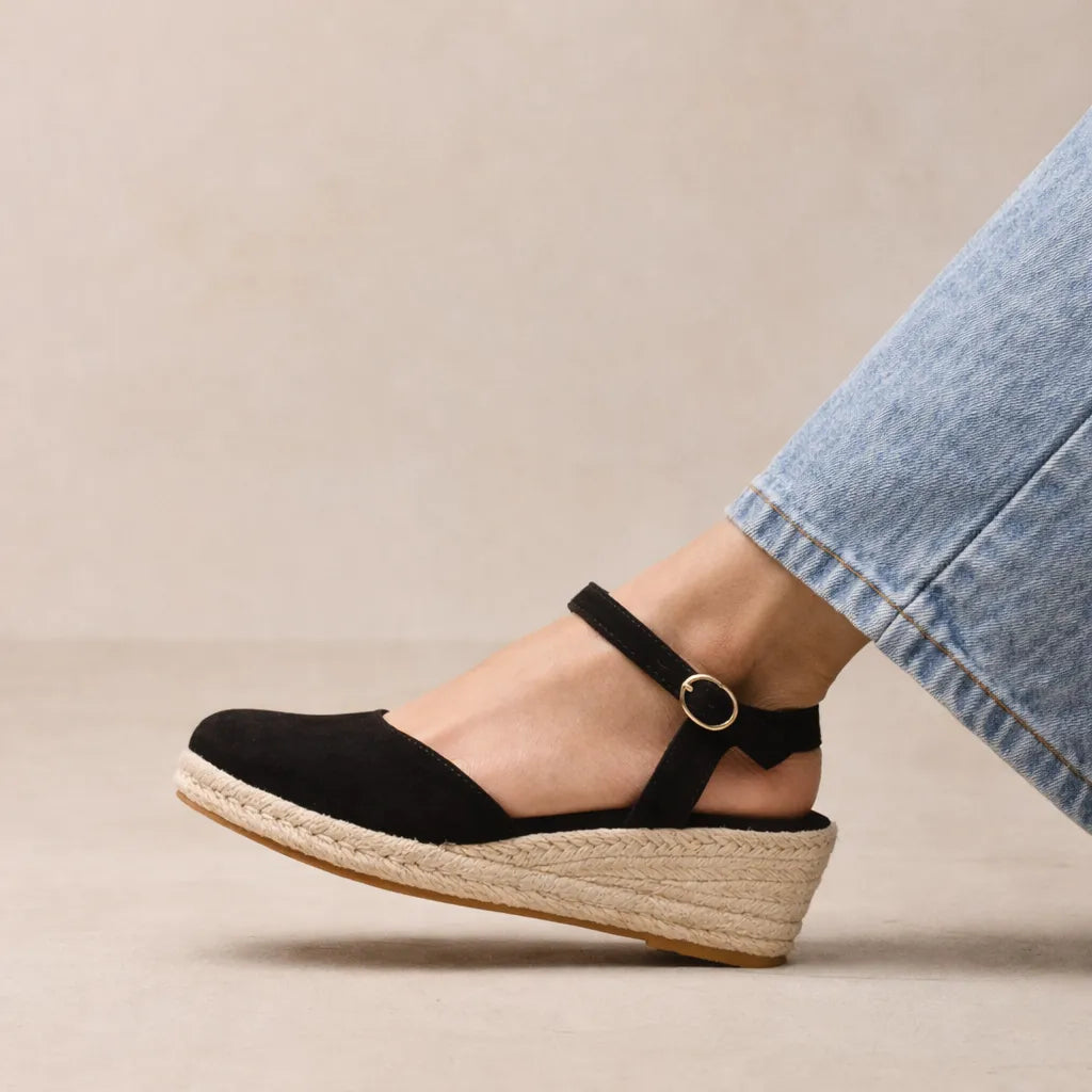 Espadrille fermée femme Caprera | Suède slingback
